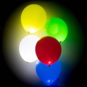 12 Inch LED Glow Flash Balloon Mixed Color (5PCS)