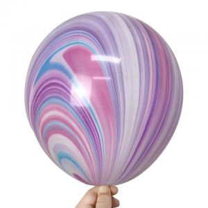 11 Inch Qualatex Marble Latex Balloon Purple  (1piece)