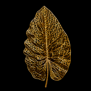 Artificial Reticuklated Leaf Gold