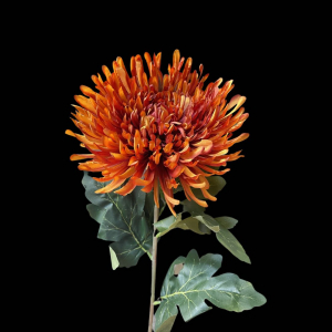Artificial Chrysanthemum Dark Orange