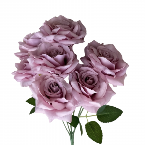 Artificial Rose Bunch Old Rose(7 heads)
