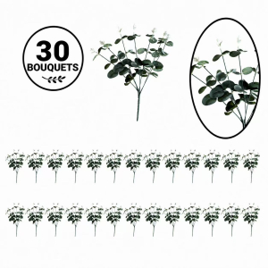 Bulk Artificial Eucalyptus Leaf Bush (30 pcs 0.8 each)