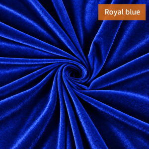 Premium Heavyweight Velvet Fabric &ndash; 200GSM Royal Blue  (1.5m*20m)