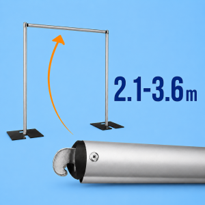 Adjustble Heavy Duty Aluminium Horizontal  Pole (2.1m-3.6m)