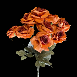 Artificial Flower Rose Bunch (9 PCS)