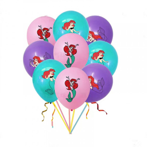 Mermaid Printed Balloon Set (30pcs)