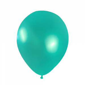 12 Inch Pearl Latex Balloon  Aqua (10PCS)