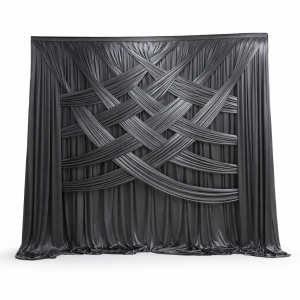 DIY Backdrop Curtains Black  (3*3 M)