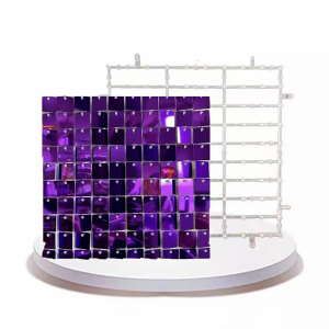 Shimmer Wall Transparent Backboard Dark Purple (Snap Button)