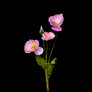 Artificial Flower Poppy Purple