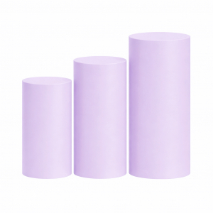 Elastic Plinth Cover Pastel Purple  (3PCS)