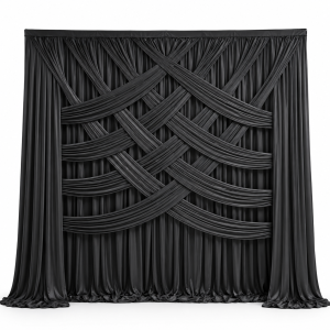 Ice Silk DuoD rape Backdrop Black (3m*3m)