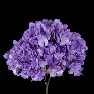 Artificial Flower Big Hydrangea Purple Bunch