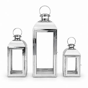 LED Candle Light Set Sliver  (3pcs)