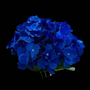 Artificial Flower Big Petal Hydrangea Royal Blue Bunch