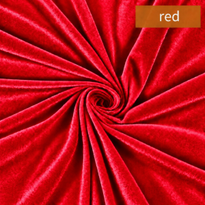 Premium Heavyweight Velvet Fabric &ndash; 200GSM Red (1.5m*10m)
