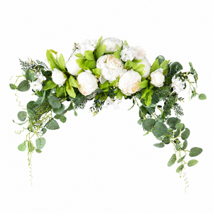Artifical Flower Row White