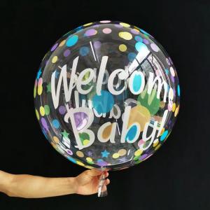 20 Inch Transparent Bubble Balloon Welcome Baby