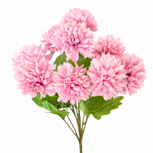 Artificial Chrysanthemum Bunch Old Rose  (9PCS)