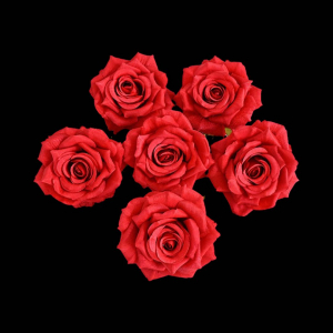 Artificial Rose Head Red (1 Piece)