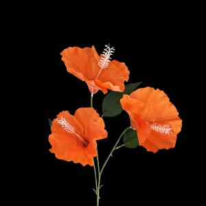 Artificial Hibiscus Orange