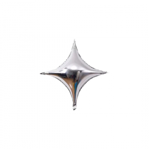 10 Inch Foil Balloon Star Shape Sliver