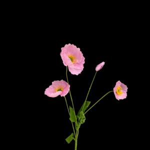 Artificial Flower Poppy Pink