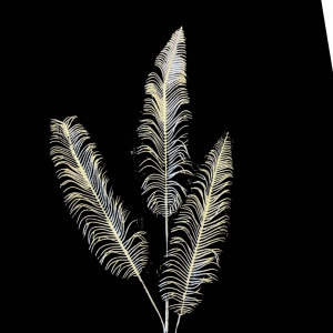 Clearance! Artificial Feather Leaf Sliver