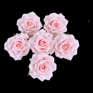 Artificial Rose Head Pink (1 Piece)