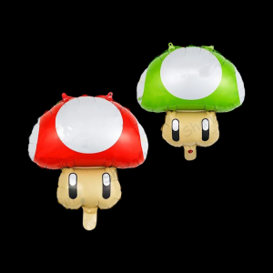 Foil Balloon Mario Mushroom (2pcs)