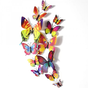 Plastic Butterflies Set Rainbow Set