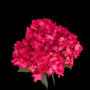 Artificial Flower Big Hydrangea Hot Pink Bunch