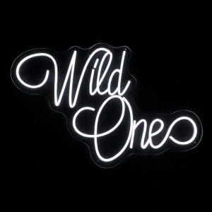Neon Sign Wild One (70cm*47cm  Bright White)