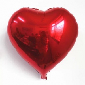 18 Inch Foil Heart Balloon Red